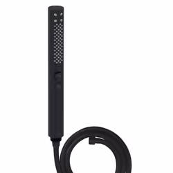 Pommeau de douche Shift+ rond 2 jets noir mat + flexible