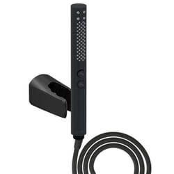 Pommeau de douche Shift+ rond 2 jets noir mat + flexible + support