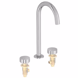 Pack mitigeur lavabo 3 trous XL Grands Boulevards chrome avec mécanisme complet