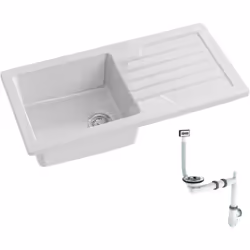 Avantages de votre évier Évier fonctionnel :comporte une grande cuve principale pour un usage quotidien. Égouttoir pratique : ...