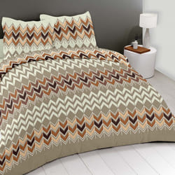 Parure de couette 220x240 cm 100% Coton 57 fils  Zigzag