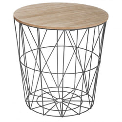 Table café déco métal Kumi Atmosphera - Noir