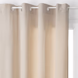 Rideau d'ameublement "Lilou" Effet velours 140 x 260 cm Atmosphera - Taupe