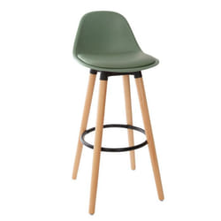 Tabouret bar déco style scandinave Maxon Atmosphera - Kaki