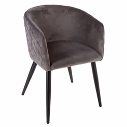 Fauteuil déco Marlo Atmosphera - Gris foncé