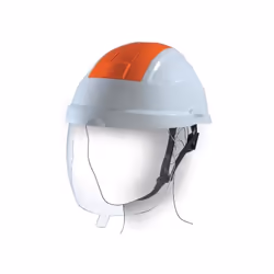 Casque conçu pour la protection contre l'arc électrique des courts circuits. Système exclusif CRASH BOX pour un amortissement ...