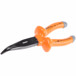 Type de pince = Pince à bec long Longueur hors tout = 185 mm Style de pointe = Courbé Longueur de mâchoire = 48mm Numéro du m ...