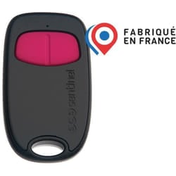 Télécommande 2 canaux - SCS SENTINEL - SimplyControl - Fuschia portée 40m fréquence 433.92 MHz pile lithium CR2032 incluse