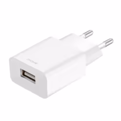Chargeur secteur 2.4A 1USB blanc - Moxie Chargeur secteur 2.4A 1USB blanc - Moxie