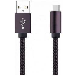 Cable tresse usb-c Noir Moxie Moxie