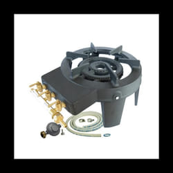 Rechaud gaz Traiteur Fonte véritable 9.8 kw 4 pieds 3 robinets + Tuyau gaz et détendeur