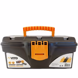 Caisse outils 13" VITO robuste. Ses dimensions : 320 x 165 x 136 mm . Caisse a outils multi-rangement haute résistance VITO - ...