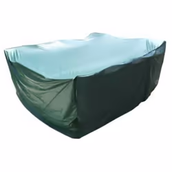 Housse de protection en PVC vert pour table rectangle et salon de jardin - Dimensions 270 x 180 x 90 cm. Avec élastiques de s ...