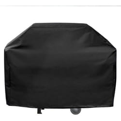 Housse Barbecue Exterieur 160 x 68 x 120 cm Housse de Protection Impermeable Noire - Bâche Barbecue Doublée Rembourrée