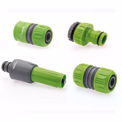 Kit accessoires complet diamètre 25 / 1 pouce pour tuyau d'arrosage diamètre 25mm composé d'une lance multi jet + nez de robi ...
