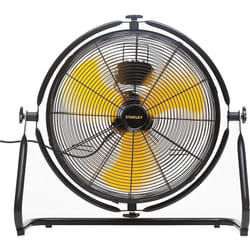 Stanley - Ventilateur sur pied 150W 3 vitesses D50cm Acier Jaune