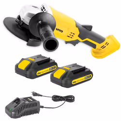 La meuleuse d'angle sans fil 20V VITOPOWER à une vitesse de rotation de 10000 tour/minute, un système de protection self-star ...