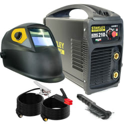 Stanley - Poste à souder 200 Ampères KING210 mma + tig + Cagoule Automatique 9/13 fatmax