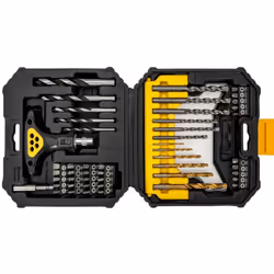Mallette à outils de 50 forets et embouts VITOPOWER de différentes tailles. Ce set contient : 6 forets HSS; 6 forets pour pie ...