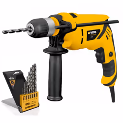 La perceuse à percussion 850W VITO VIBE850 est conçue pour percer ou visser dans les matériaux durs du bâtiment. Perçage rapi ...