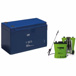 Batterie LITHIUM 12V 6AH pour pulvérisateur à batterie VITO LITHIUM Garantie : 2 ans Usage : Pulvérisateur batterie VITO 16L  ...
