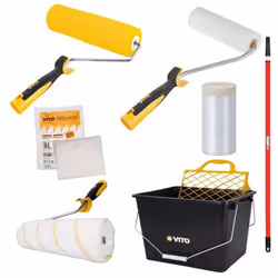 Ce kit 7 outils de peinture VITO est idéal pour les travaux de peinture que vous souhaitez entreprendre chez vous ou dans un ...