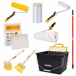 Ce kit 9 outils de peinture VITO est idéal pour les travaux de peinture que vous souhaitez entreprendre chez vous ou dans un ...
