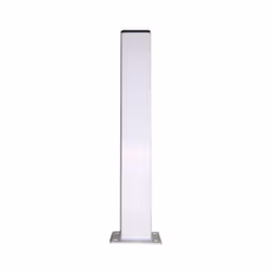 Potelet Hauteur 1900mm Section 150X50 Avec Platine Couleur Blanc 9010
