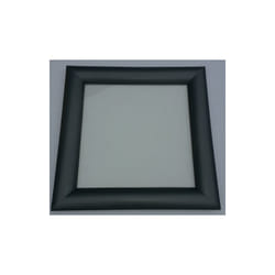 4M - Hublot Carré Gris ral 7016 pvc 300x300 mm à visser vitrage sablé