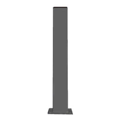 4M - Potelet H1500mm Section 60X40 Avec Platine Couleur gris 7016