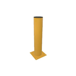 Poteau de protection H1000mm Section diam 133 Avec Platine Couleur jaune 1021