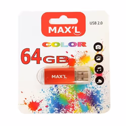 Maxell MAXL85405, 64 Go, USB Type-A, 2.0, Casquette, Rouge