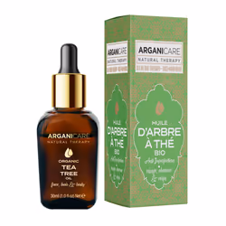 Arganicare HUILE D’ARBRE À THÉ BIO 3-1, Huile de cheveux, 30 ml, Unisexe, Cheveux abimés, Cheveux secs, simmondsia chinensis  ...