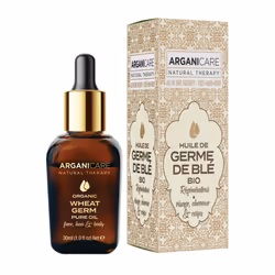 Arganicare HUILE DE GERME DE BLÉ BIO 3-1, Huile de cheveux, 30 ml, Unisexe, Cheveux abimés, Cheveux secs, Renforcer, triticum ...