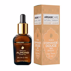 Arganicare HUILE D’AMANDE DOUCE BIO 3-1, Huile de cheveux, 30 ml, Unisexe, Cheveux secs, Adoucissant, Huile d'amande