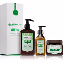 Tout le nécessaire pour de beaux cheveux en un seul produit. Le coffret cosmétique Arganicare Aloe vera Oil Reviving and Mois ...