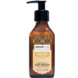 Arganicare SÉRUM PROTECTEUR – RICIN, Sérum cheveux, 100 ml, Unisexe, Tous types de cheveux, Protection, Renforcer, Flacon pom ...
