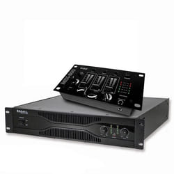 Pack sonorisation amplificateur 500W SA500 + Table de mixage 3 voies 5 entrées MIX800
