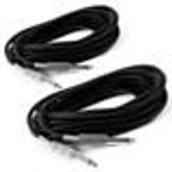 Lot de 2 Câbles Jack - Jack 635 mâle - mâle mono 10m CS10JJ pour enceintes
