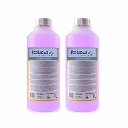 2 bidons de 1 Litre de liquide IBIZA LIGHT pour machine à bulles anti-traces Non toxique