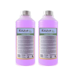 2 bidons de 1 Litre de liquide IBIZA LIGHT pour machine à bulles anti-traces Non toxique