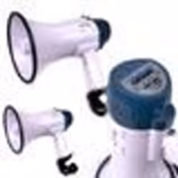 Mégaphones pour manifestations LTC MEGA20W - Lot de 2 - Batteries rechargeables