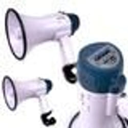 Mégaphones pour manifestations LTC MEGA20W - Lot de 2 - Batteries rechargeables
