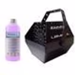 Machine à bulles Noir grand débit IBIZA LIGHT LBM-10 pour mariages soirées Dj avec 1L de liquide