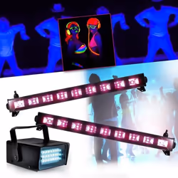 Spécial Déco Halloween Réglettes Barre Néon Lumière noire 9x3WFLUO BLACK LIGHT + Mini LEDSTROBE LED