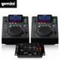 Double Platines Lecteurs LCD Gemini MDJ-500 Pro USB MP3 Media Player Mode MIDI + Table de Mixage