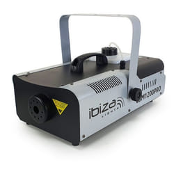 Machine à fumée Ibiza Light LSM1200PRO programmable avec DMX - 2 télécommandes - 1200W