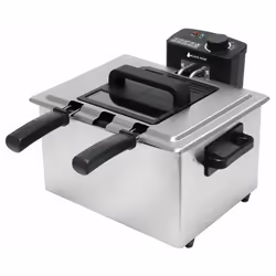 Friteuse double panier Blackpear BFR 801 - Inox - 2000W - Capacité 5L - électrique