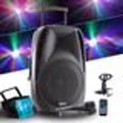 Enceinte active autonome GEMINI ES15-TOGO 15 - 800W - USB/SD/BT + 2 micros sans fil