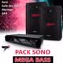 PACK PAIRE DENCEINTES SONO DJ CLUB PA DISCO15B Bass reflex 2 boomers de 38cm CLUSTER 1400W + Ampli PRO MyDj AX 3000W